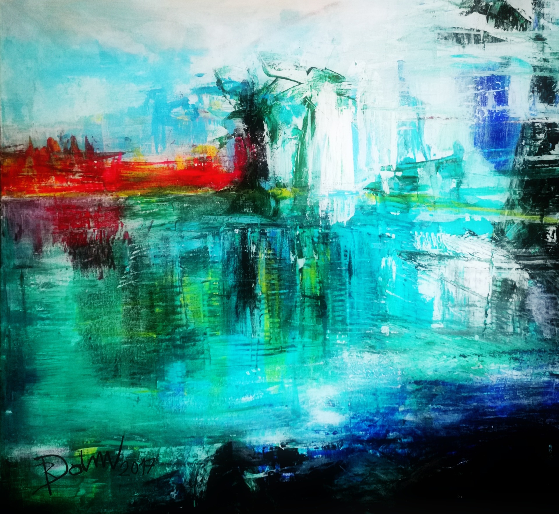 "Too trees"100x100cm acryl 1.890€