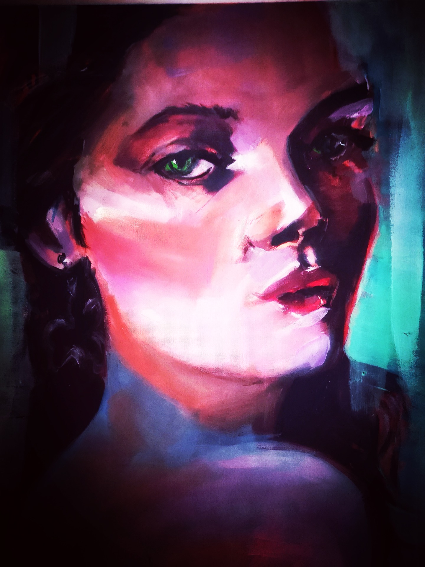 "Cool eyes "ca 70x90cm