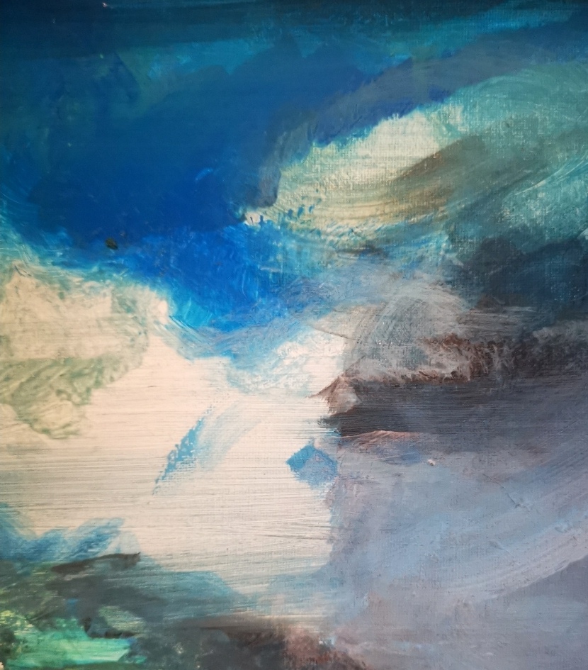 Alpspitze abstrakt ca 40x50cm,